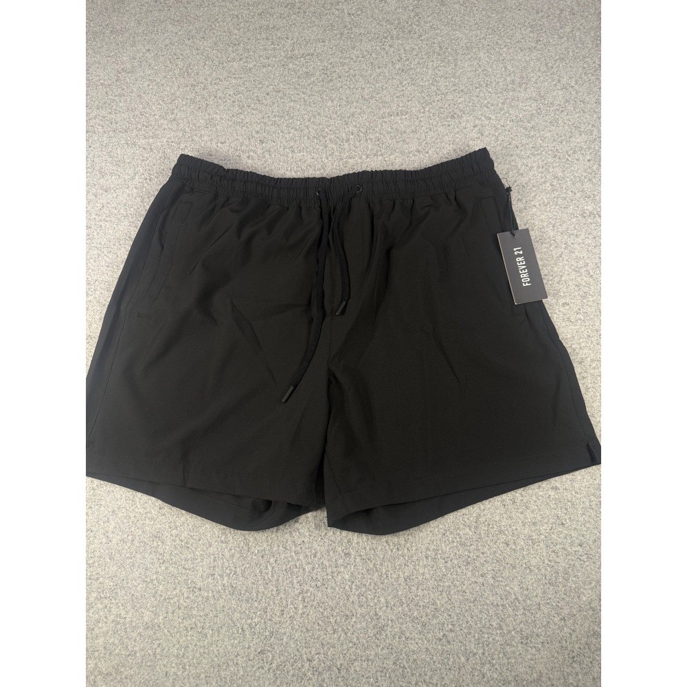 Forever 21 Men Everyday Short Black 4-Way Stretch UV Protection XXL NWT